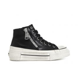 Mittelhohe damen-sneaker mit reißverschlüssen