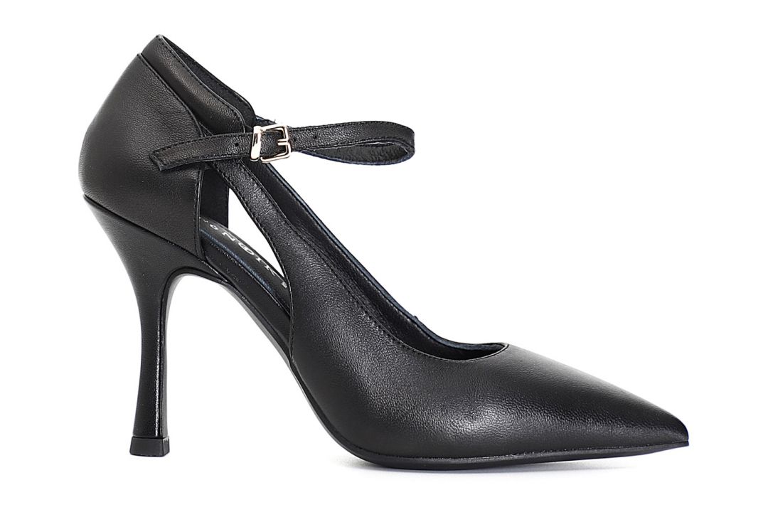 lederpumps mit knöchelriemen black
