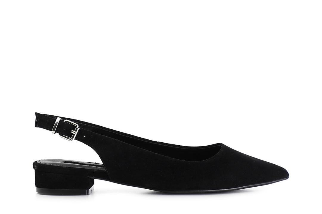 slingback-ballerinas wildleder black